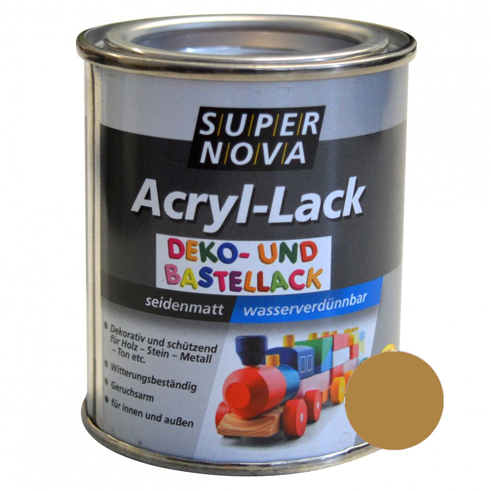 Super Nova Acryl Lack gold seidenmatt für innen und außen image number 0