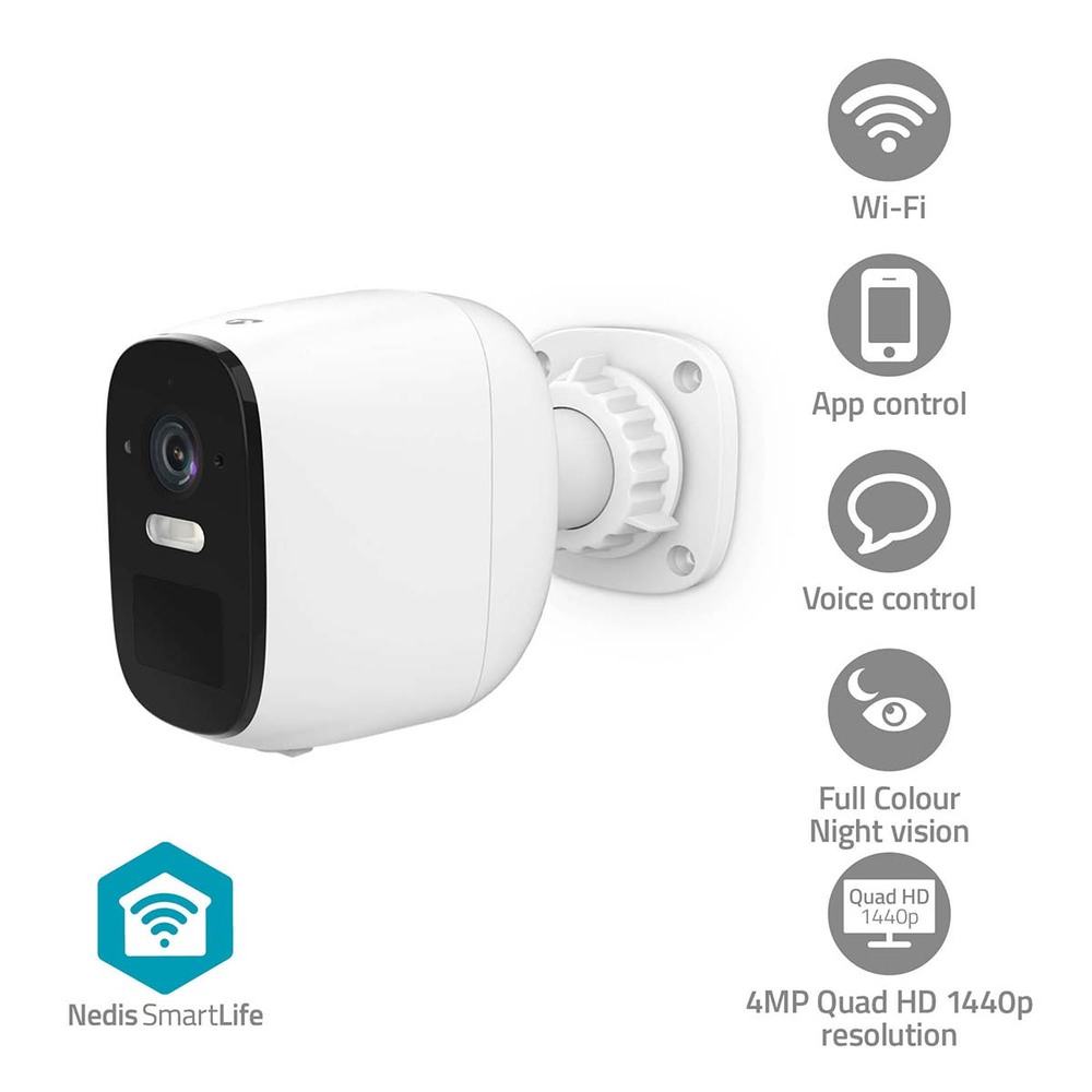Nedis SmartLife Außenkamera 4MP Quad HD 1440p image number 1