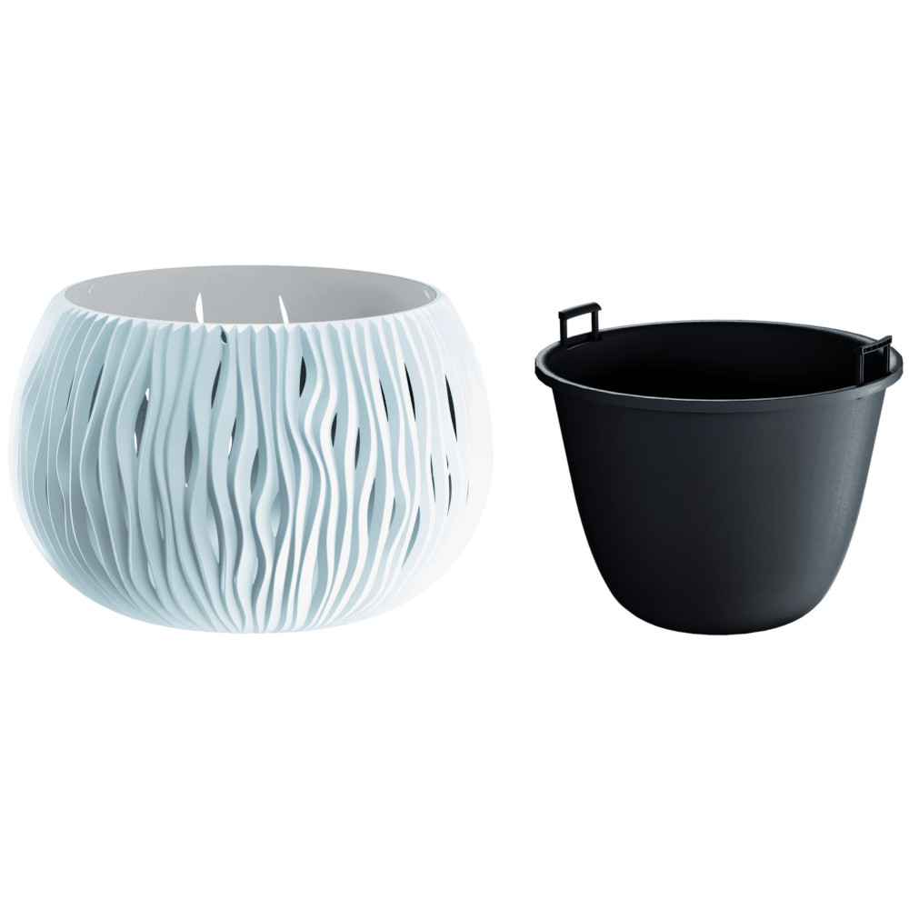Prosperplast Blumentopf Sandy Bowl Ø 29 cm Weiß image number 1
