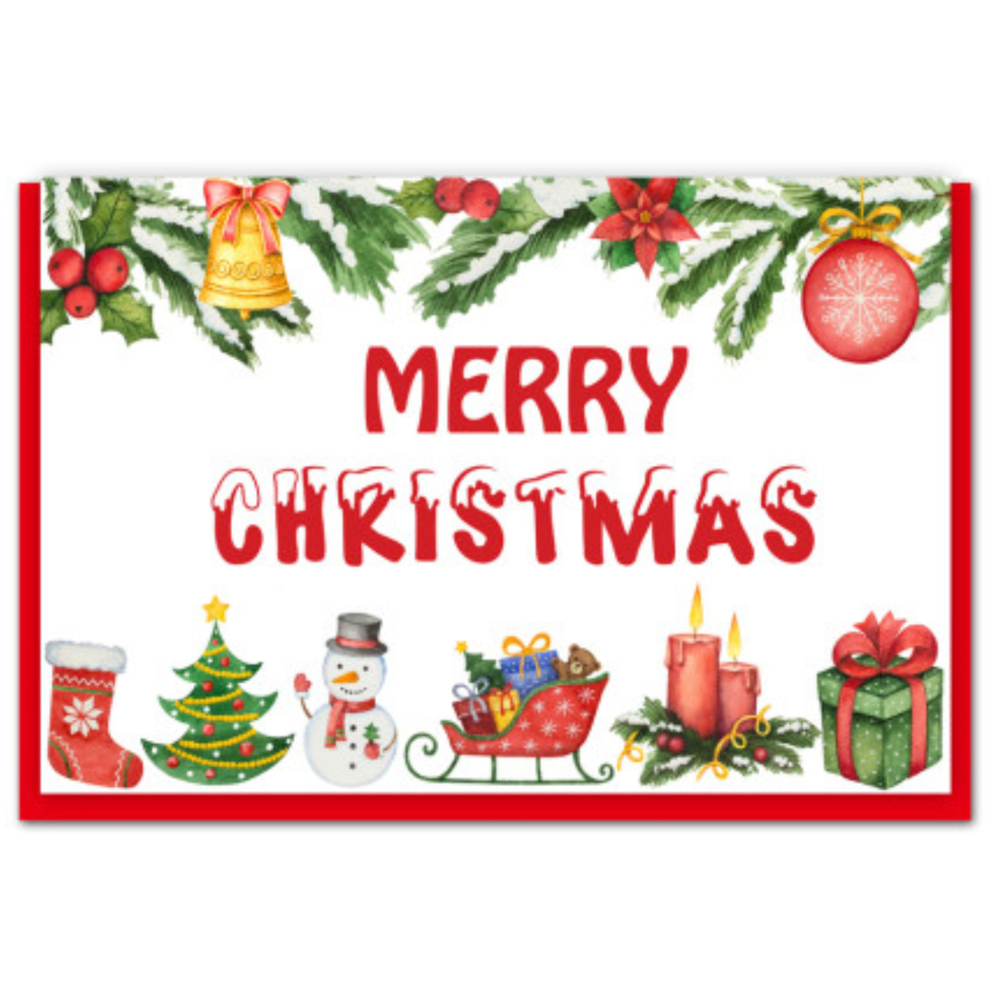 Weihnachtskarte Handmade aufklappbar mit Umschlag image number 17