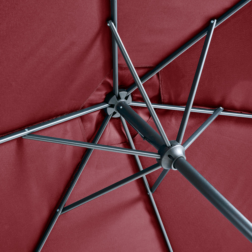 Sonnenschirm &Oslash; 2,5 m in bordeaux image number 1
