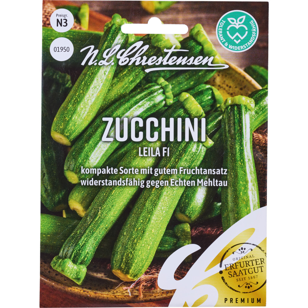 Saatgut Zucchini Leila F1 ca. 5 Pflanzen image number 0