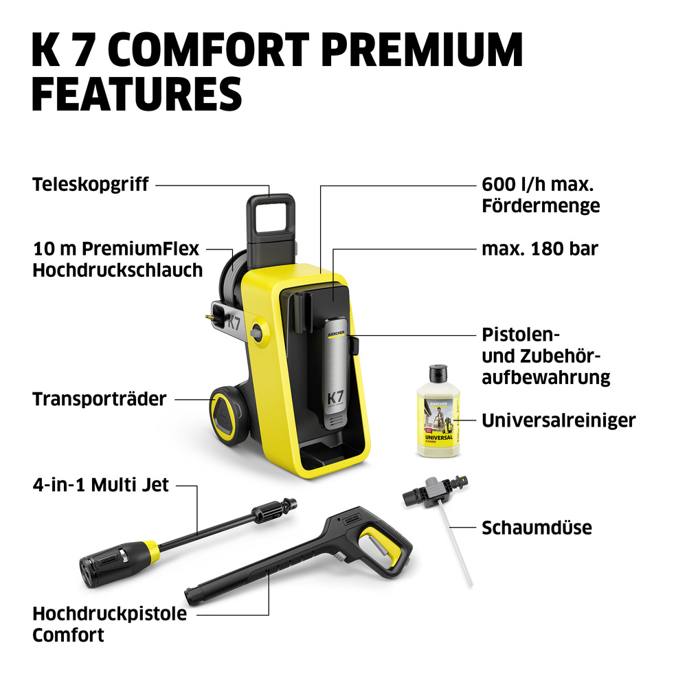 K&Auml;RCHER Hochdruckreiniger K 7 Comfort Premium image number 4