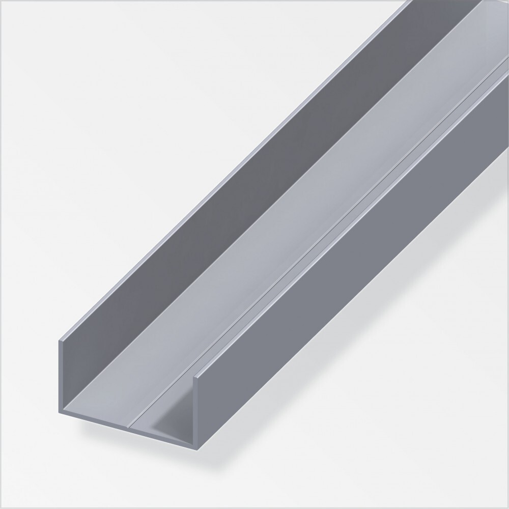 U-Profil 15,5 x 27,5 x 1,5 mm Aluminium silber image number 0