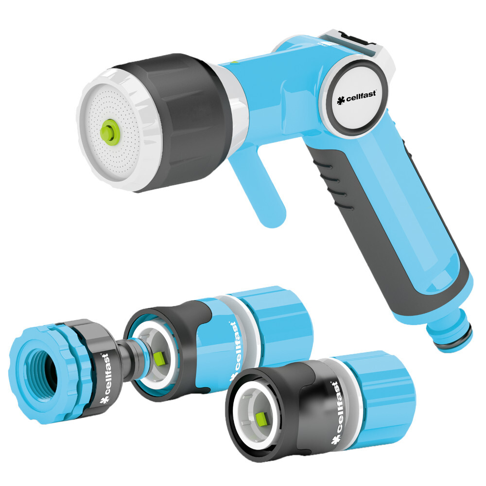 Gartenbrausen-Set ERGO™ 4-teilig, 1/2" - 5/8", mit multifunktionaler Brause
