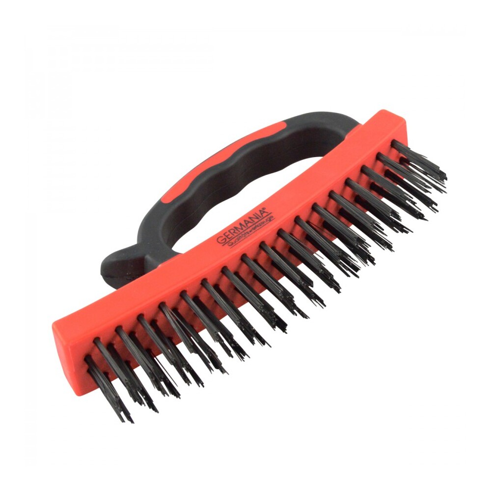 Drahtbürste 30x170mm 4reihig GERMANIA® Drahtbürste Stahldraht Reinigungsbürste