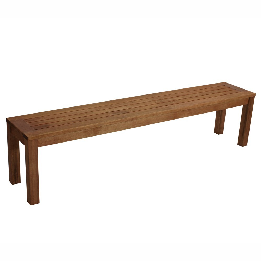 Hockerbank XL, 190 x 36 x 46 cm, Holz Eukalyptus geölt