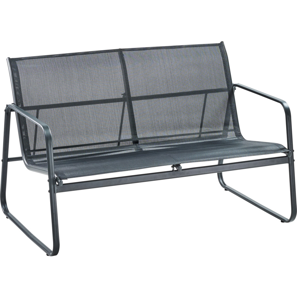 Lounge-Set 4-teilig, 4-Sitzer mit Metallgestell, Tisch und Stühlen image number 2