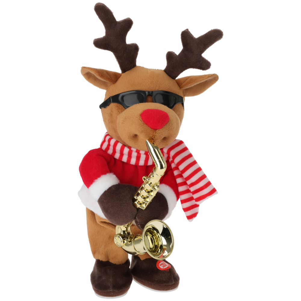 Weihnachts-Plüschfigur 35 cm tanzend mit Musik image number 2