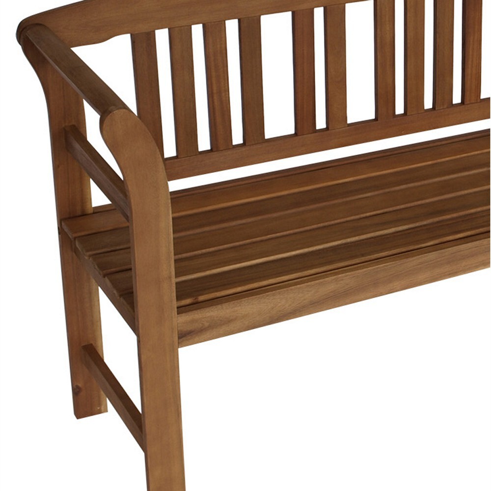 Gartenbank 3-Sitzer, 157 x 45 x 83 cm, Holz Akazie image number 2