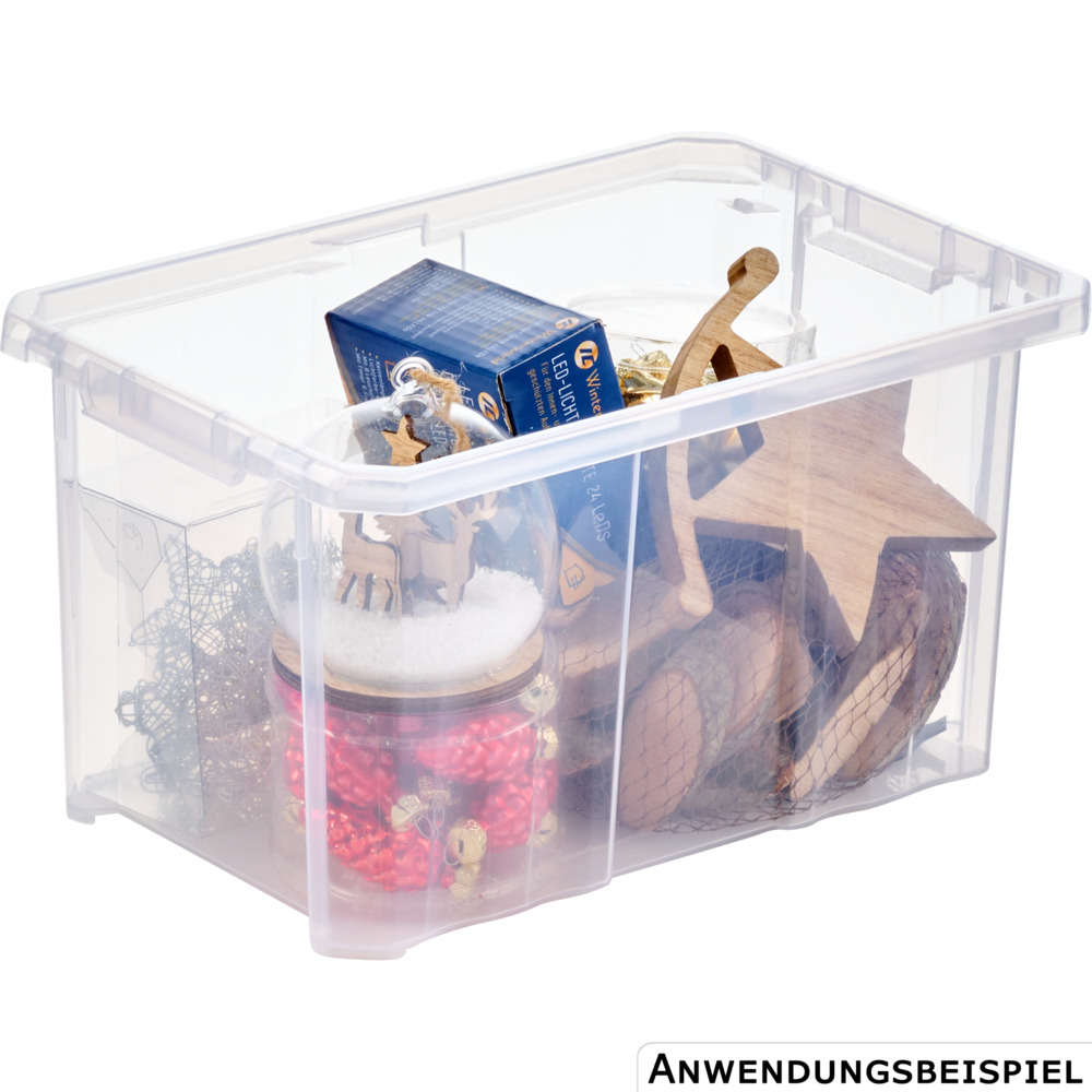 Aufbewahrungsbox 6 Liter, 30 x 20 x 16,5 cm, transparent image number 1