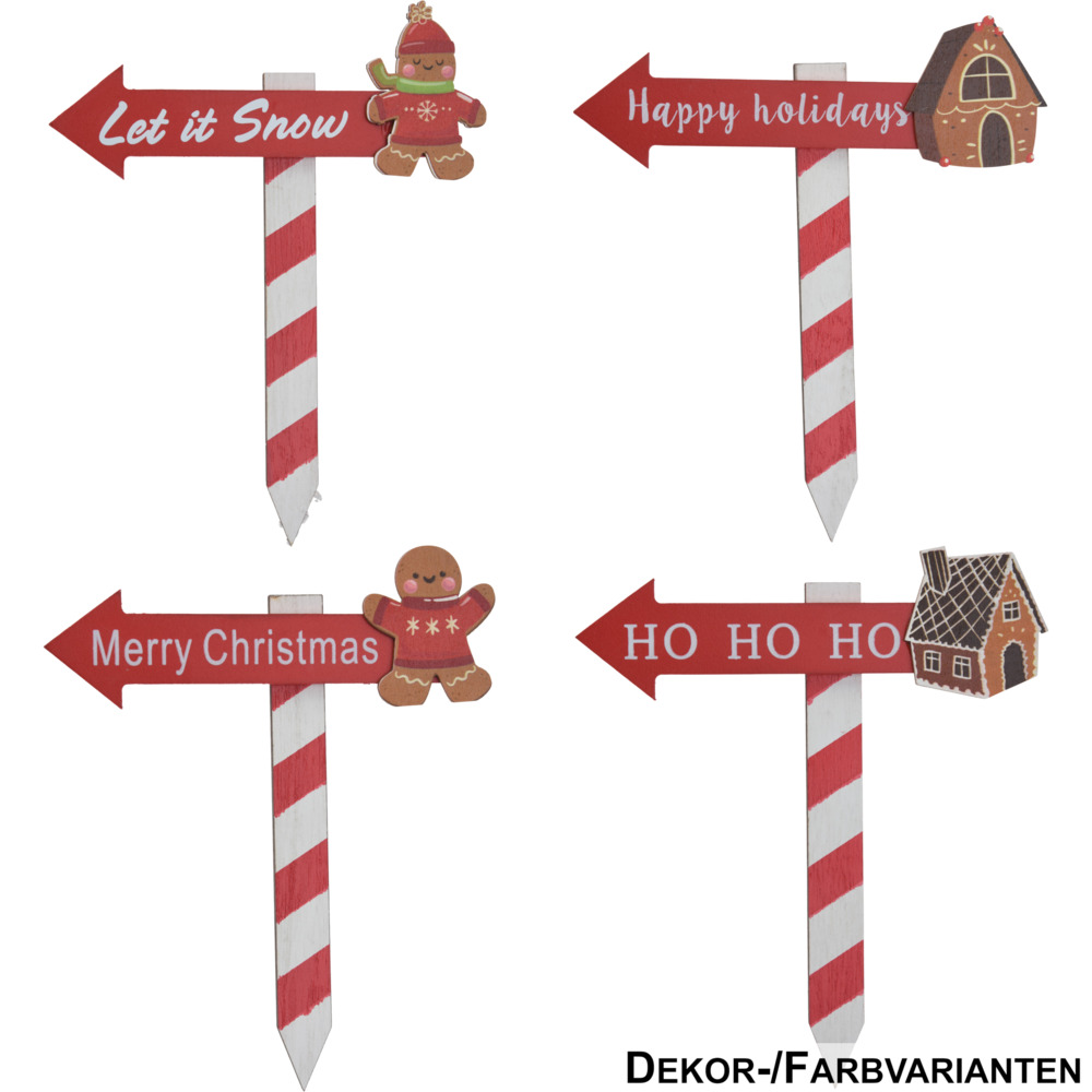 Deko Pflanzstecker Pfeil 15cm, 4-fach sortiert image number 0