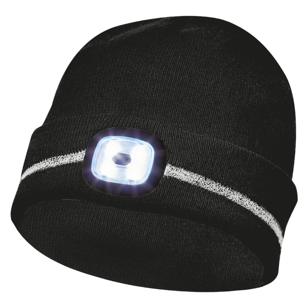 Gebol Mütze mit LED-Licht und Reflektorstreifen