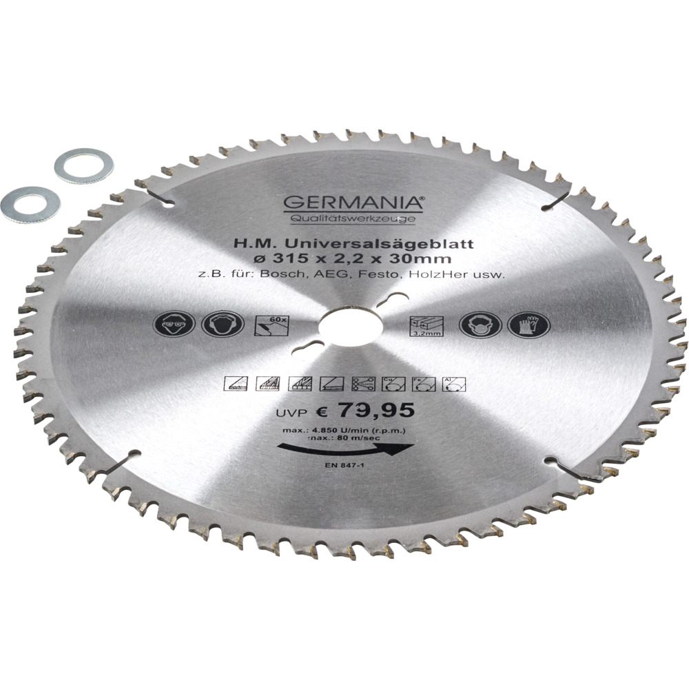 HM Multi-S&auml;geblatt 315x30mm 60 Z&auml;hne universal image number 1