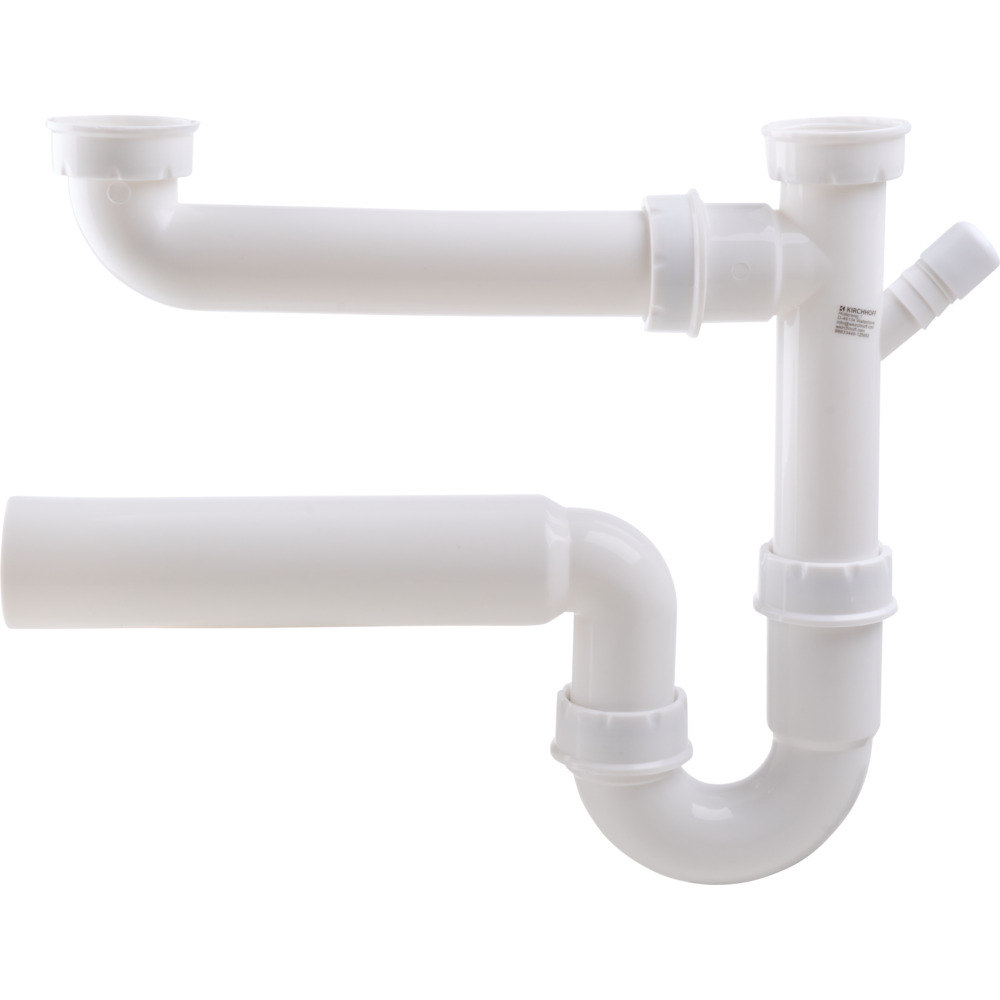 Röhren-Siphon 1½" mit 50 mm Ø und 1x Geräteanschluss ¾ Zoll image number 2