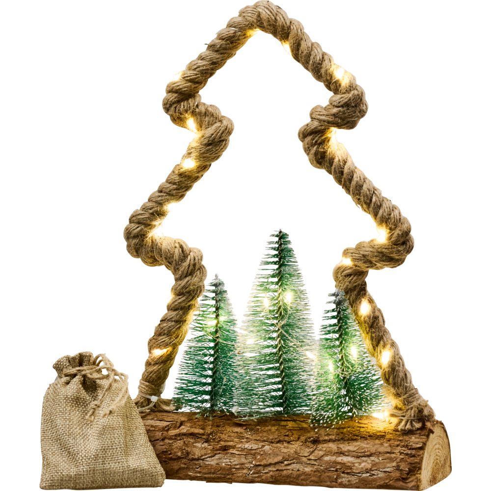 LED-Weihnachtsdeko Jute 30 LEDs 3-fach sortiert image number 1