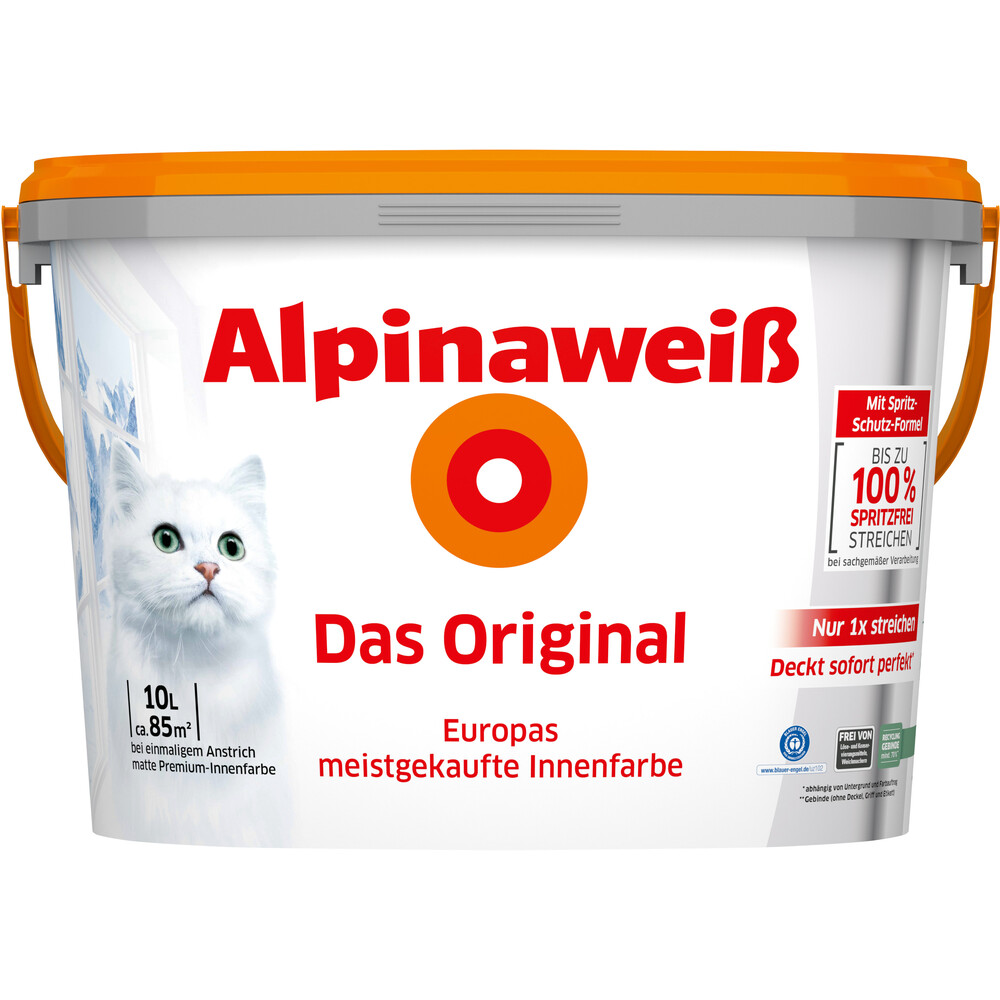 Alpinawei&szlig; Wandfarbe 10 Liter image number 0