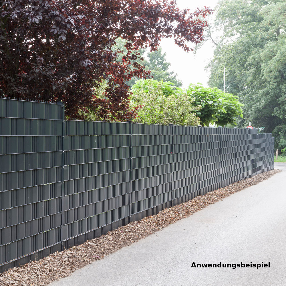 Zaun Sichtschutz und Windschutz A1-Blickdicht 2 Rollen mit Klemmschienen image number 3