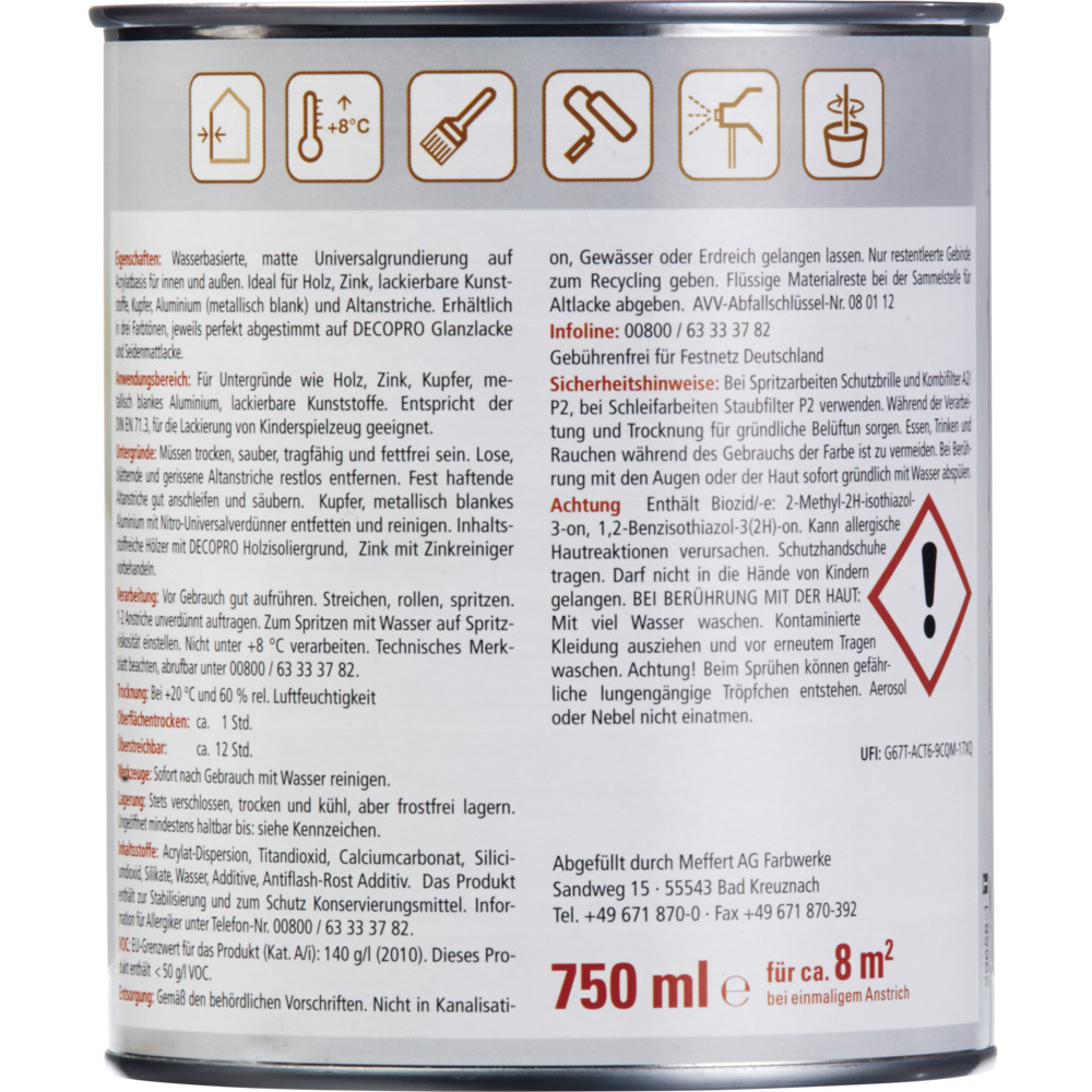DECOPRO Multigrund grau für innen und außen image number 1