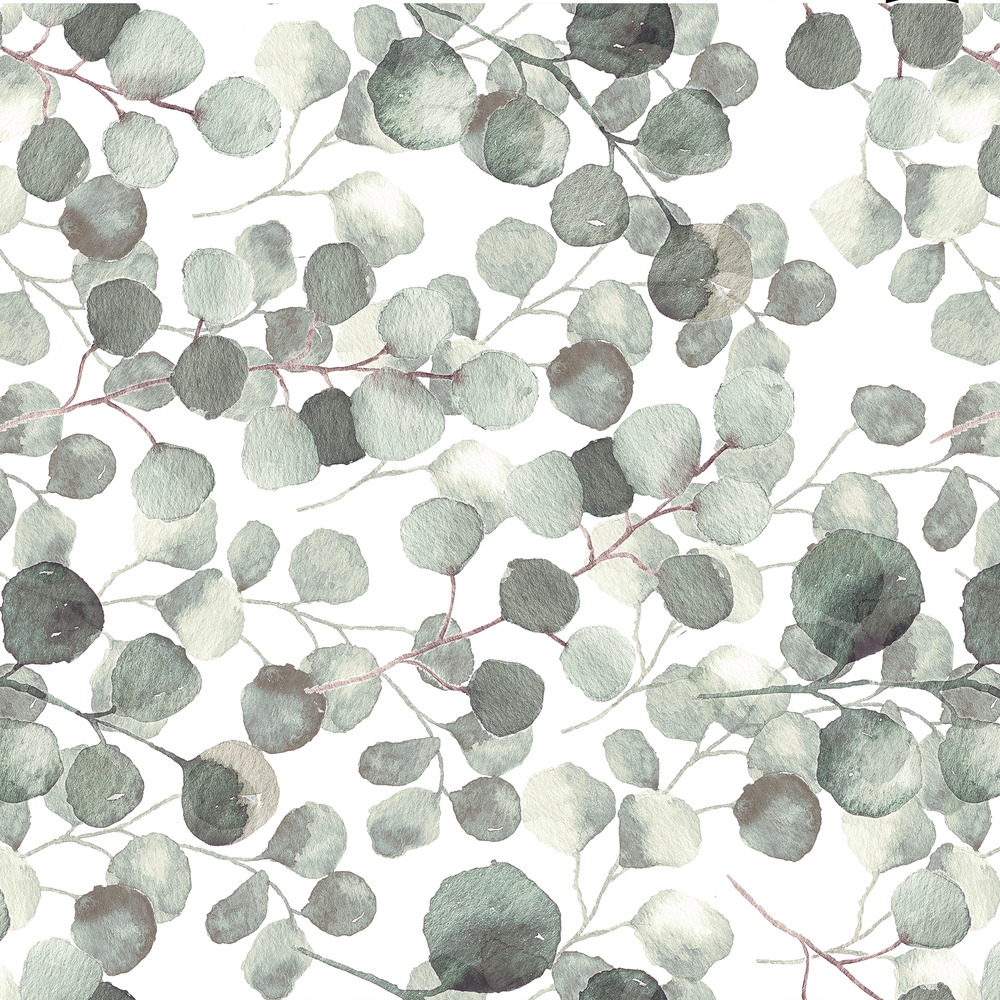 Klebefolie 200 x 45 cm selbstklebend mit Eukalyptusmotiv