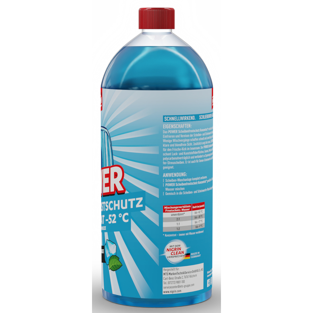 NIGRIN POWER Scheibenfrostschutz -52&deg;C Konzentrat 1L image number 1