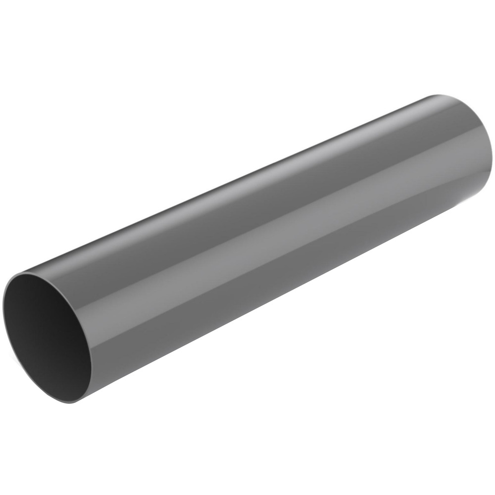 Fallrohr PVC 2 m RG 90 schwarzgrau 
