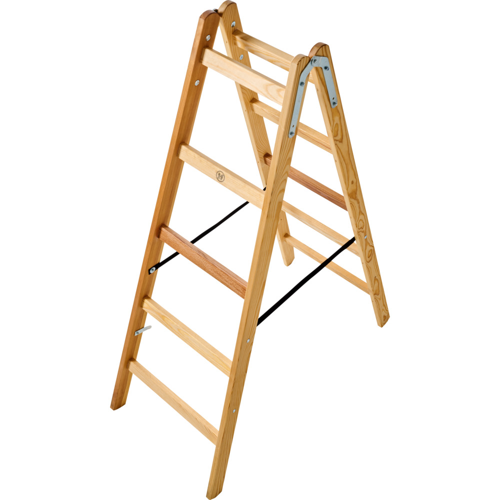 Holzleiter 2x5 Stufen Traglast 150 kg image number 2