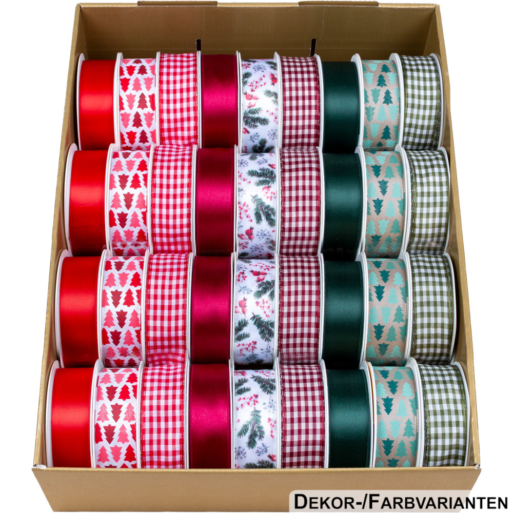 Geschenkband Weihnachten, 3 m x 25 mm image number 0