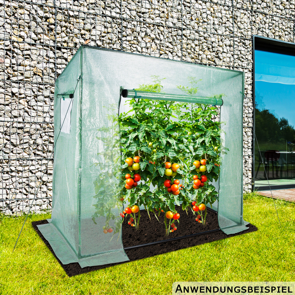 Gew&auml;chshaus aus Gittergewebe-PE-Folie image number 1