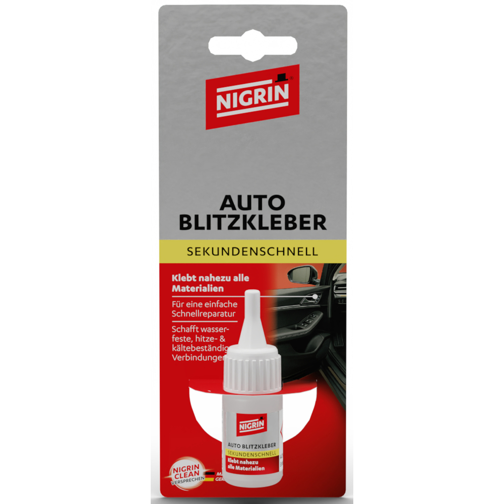 Nigrin Auto-Blitzkleber, 10 g, sekundenschnell image number 0