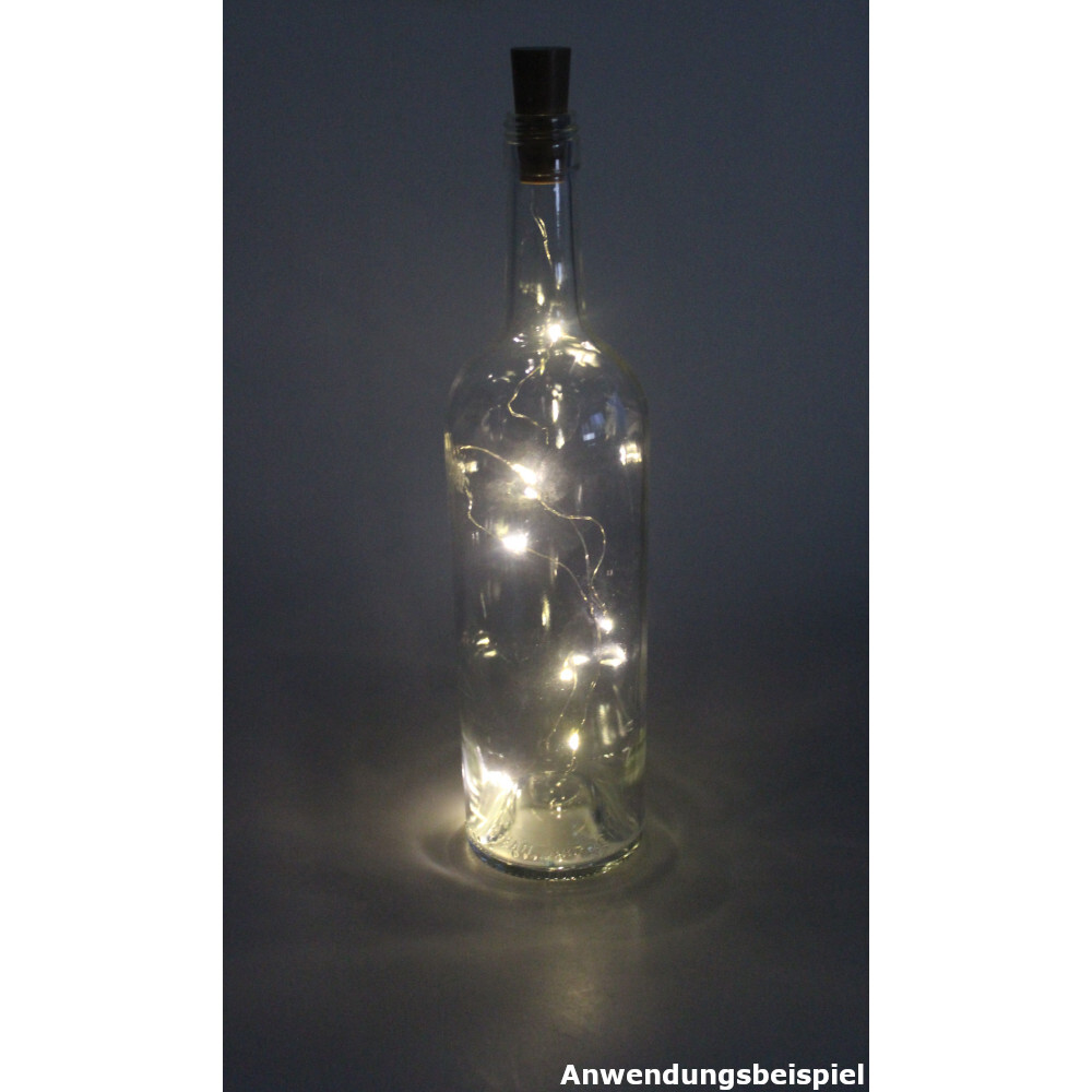 LED-Flaschenkorken aus Kunststoff mit Lichterkette und Timerfunktion image number 1