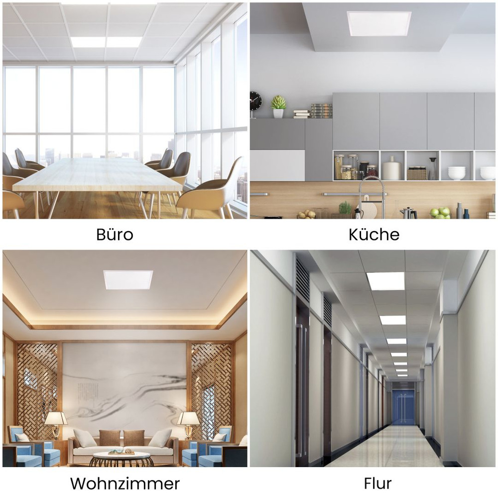 LED-Panel-Set 4-teilig 36 Watt inklusive Netzteile und Steckverbindungen image number 3