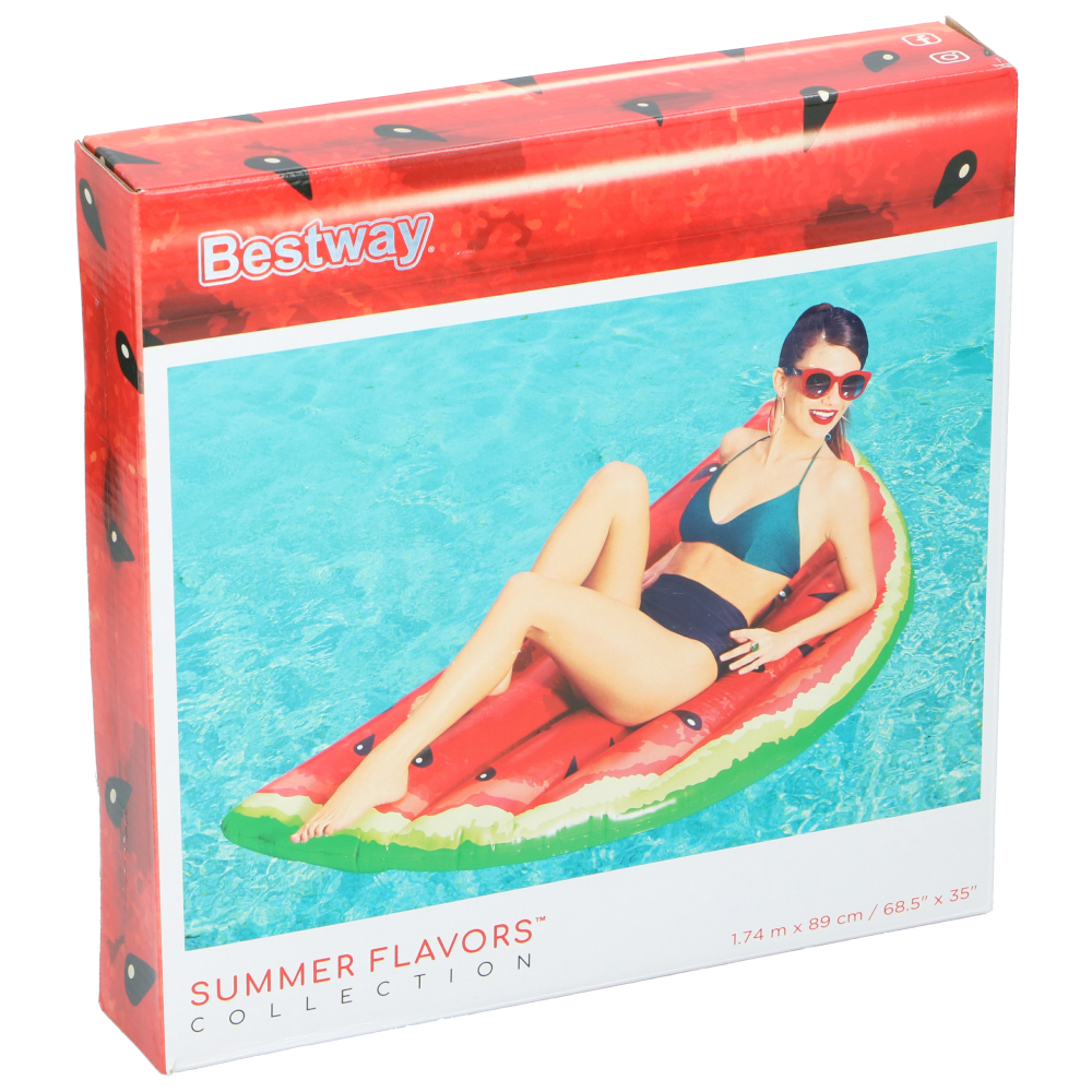 Bestway Luftmatratze im Wassermelonen-Design aus Vinyl mit Reparaturflicken image number 2