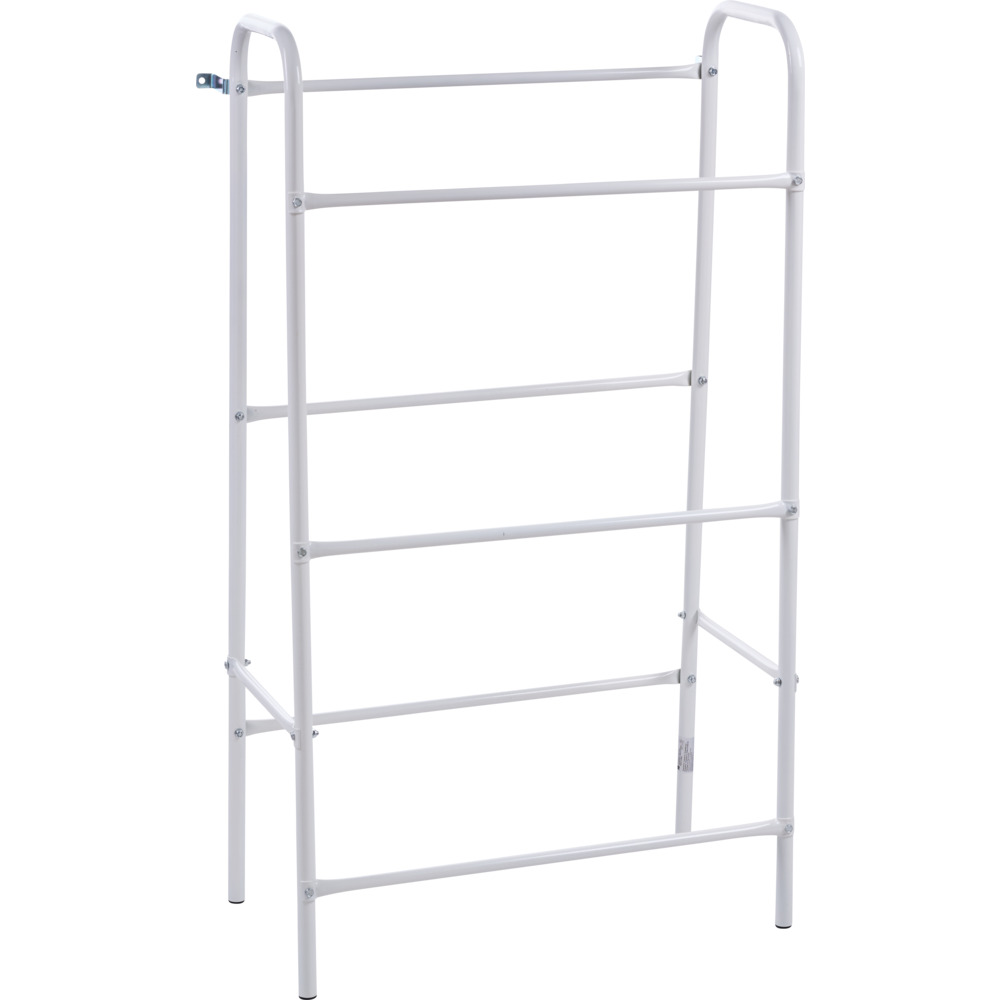 Flaschenkastenständer weiß aus Stahl für 6 Kästen