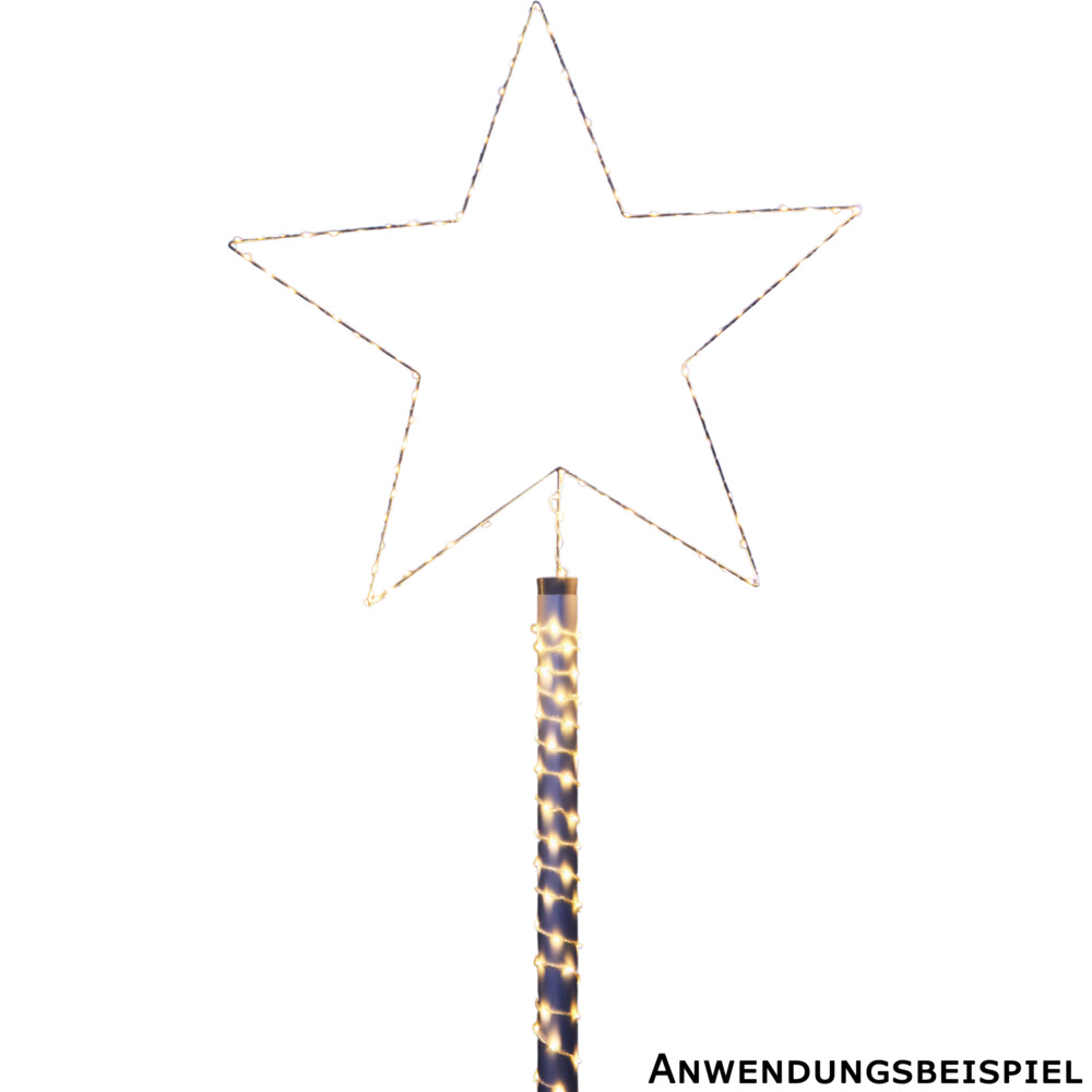 Metallstern für Fahnenmast 230 LED Ø80 cm