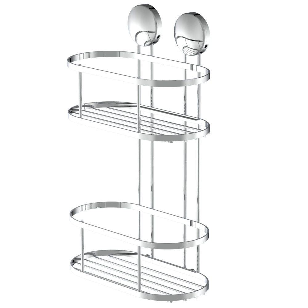 Dusch-Eckablage 2 Etagen 220 x 340 x 110 mm
