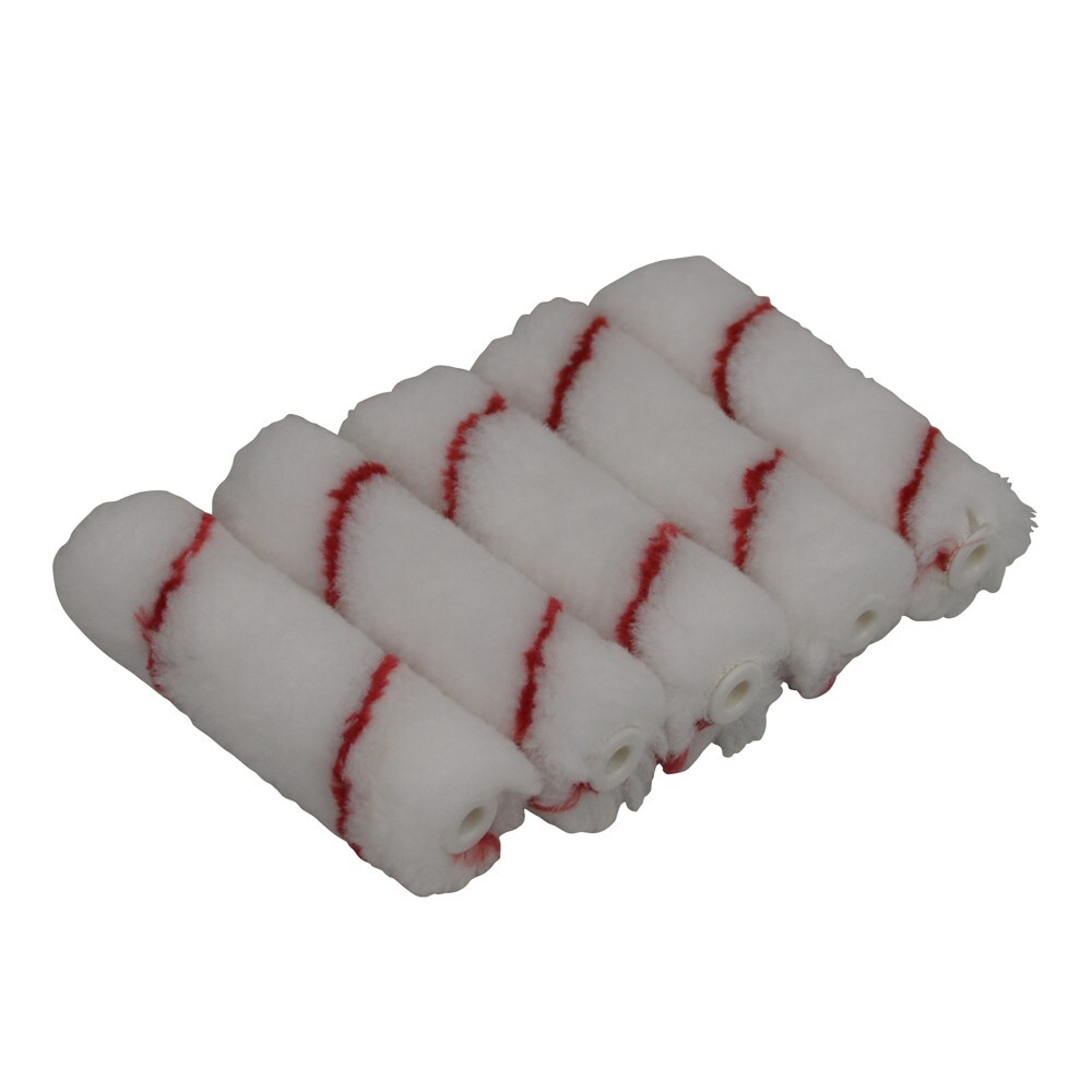 DECOPRO Malerrolle Set 5 Stück 10 cm Premiumwalze universal Mini