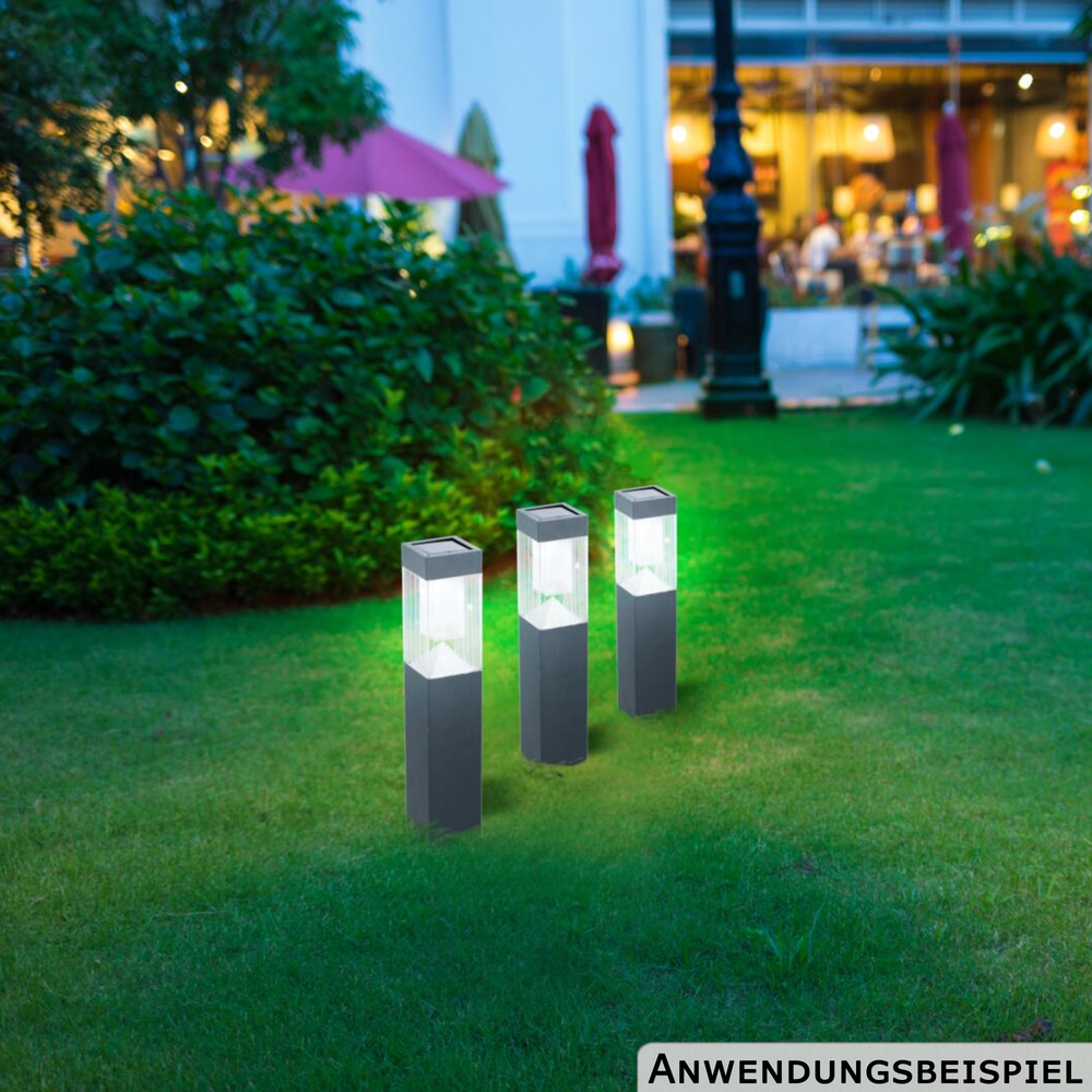 Grundig Solar-LED Gartenleuchte 3 Stück image number 4