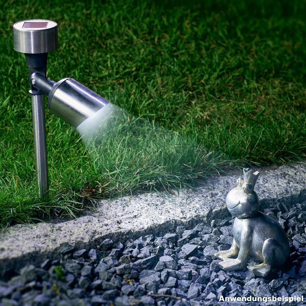 LED-Solarlampe 34,5 cm mit Bodenspieß image number 3