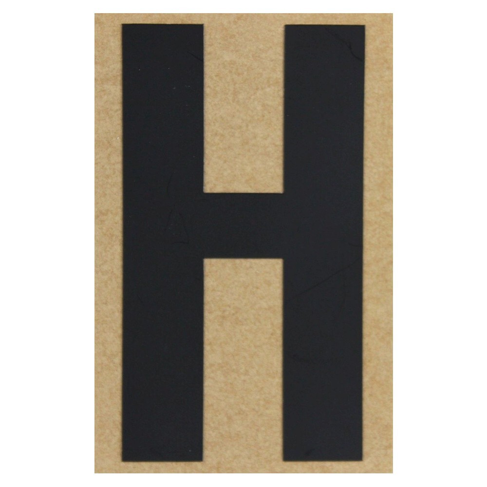 Klebebuchstabe H 100 mm schwarz