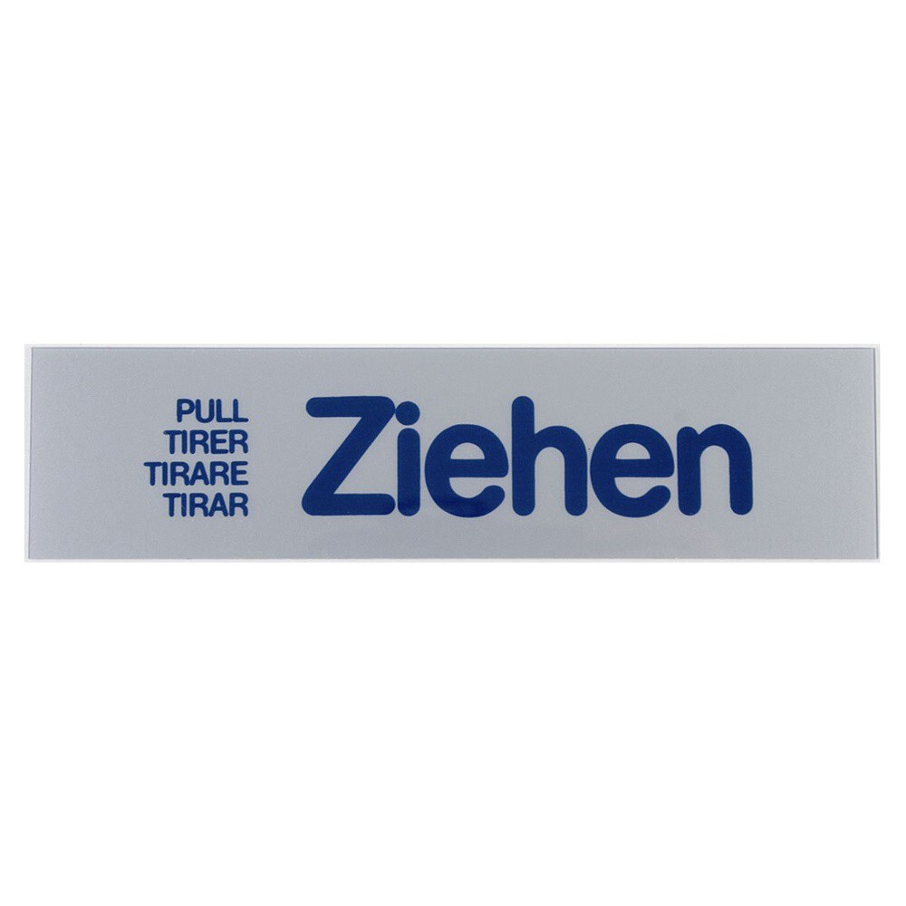 Türschild 160 x 40 mm, selbstklebend, Ziehen image number 0