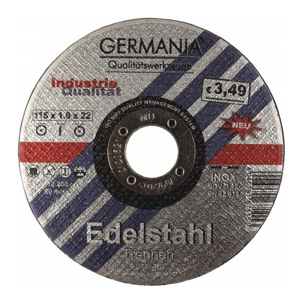 Trennscheibe Edelstahl INOX 115x1,0 Industriequalität Trennen image number 0