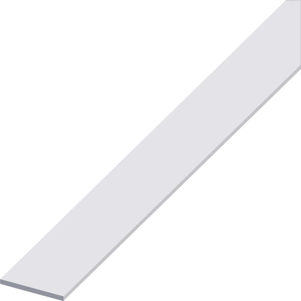 Flachstange Aluminium eloxiert 1000 x 15 x 2 mm silberfarben