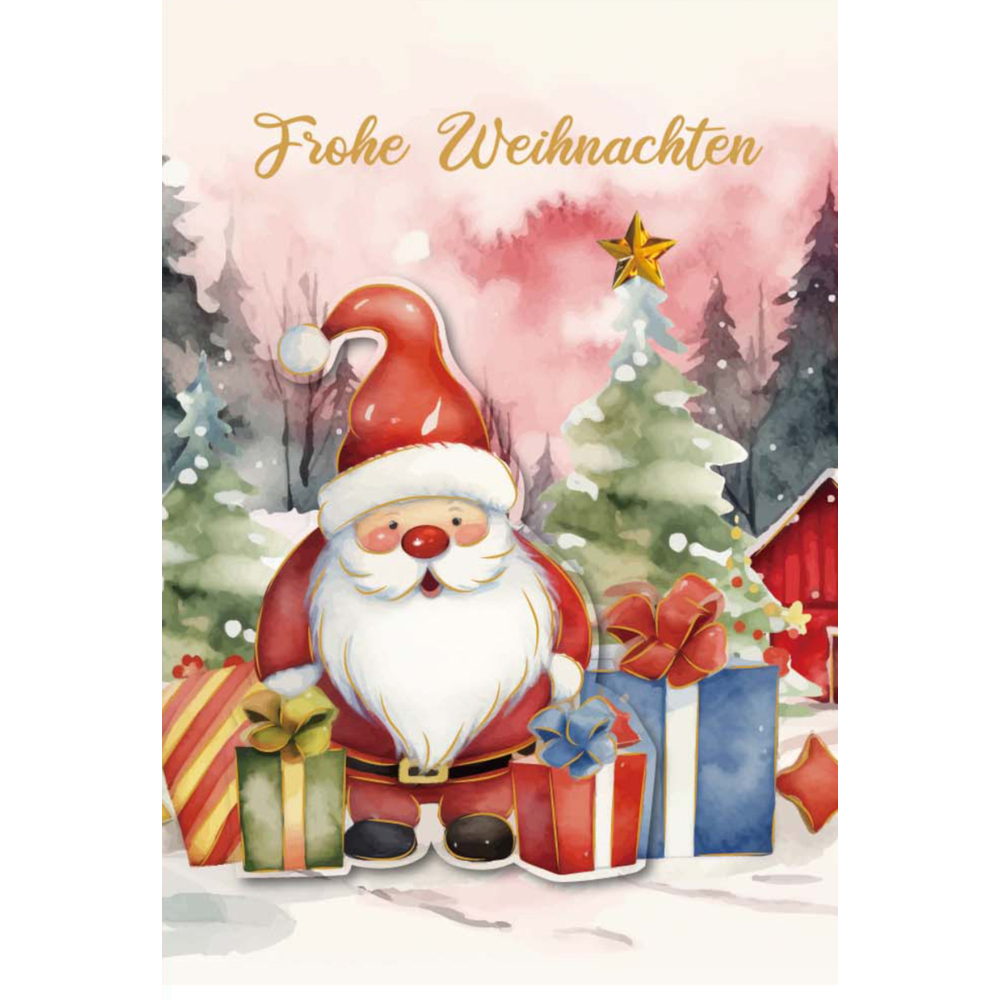 Weihnachtskarte Handmade aufklappbar mit Umschlag image number 7