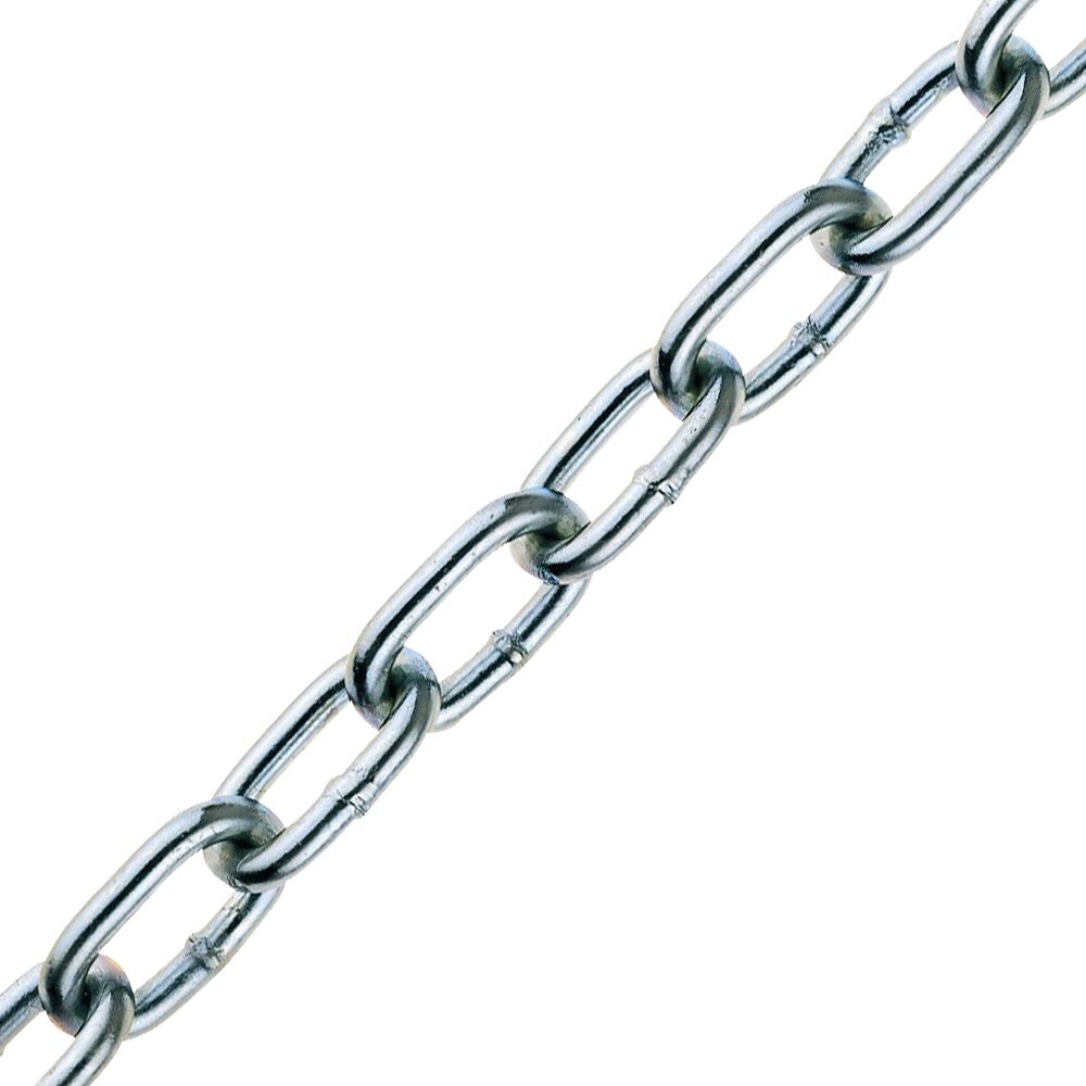 Rundstahlkette 2 mm Form A Meterware verzinkt image number 0