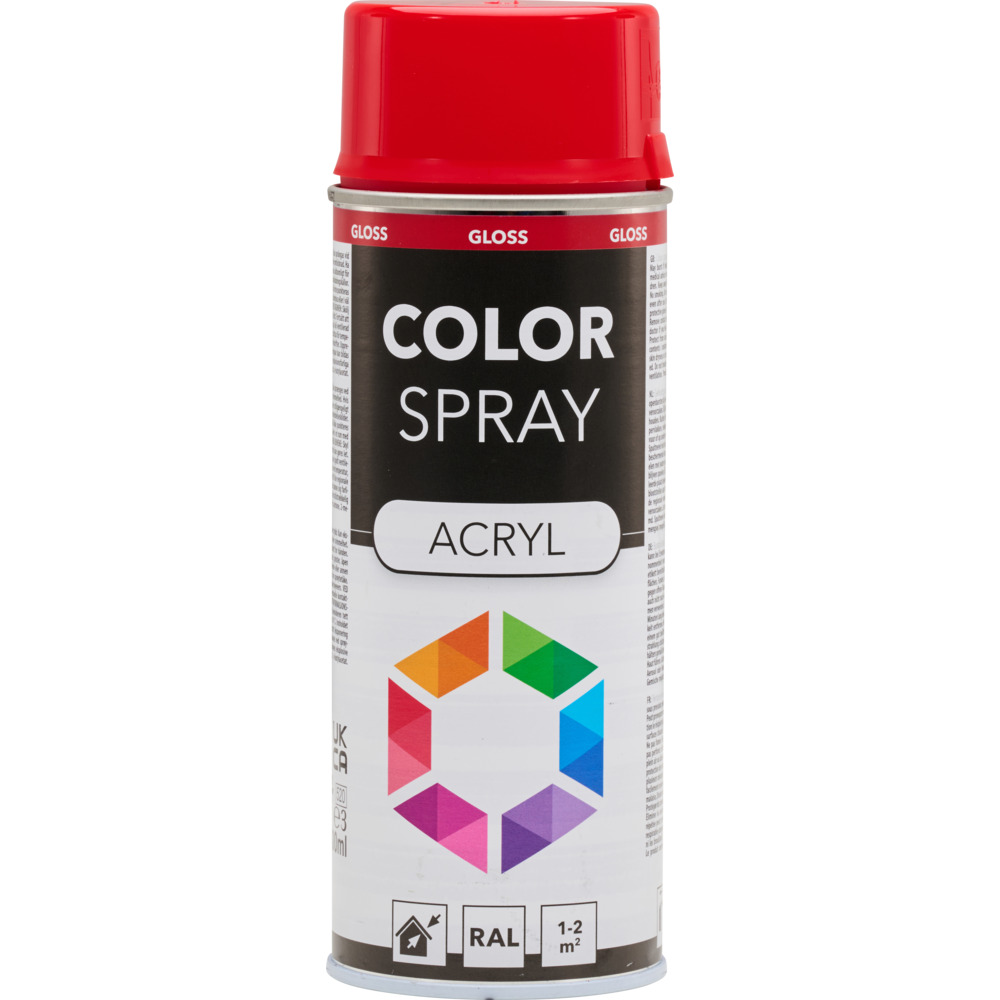 Lackspray glänzend 400 ml Acryl RAL 3020 verkehrsrot