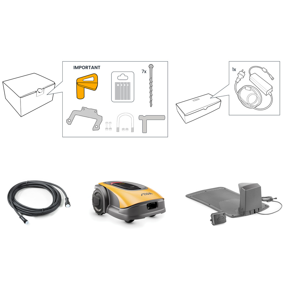 STIGA smarter Rasenm&auml;hroboter A500 bis zu 700 m&sup2; image number 3