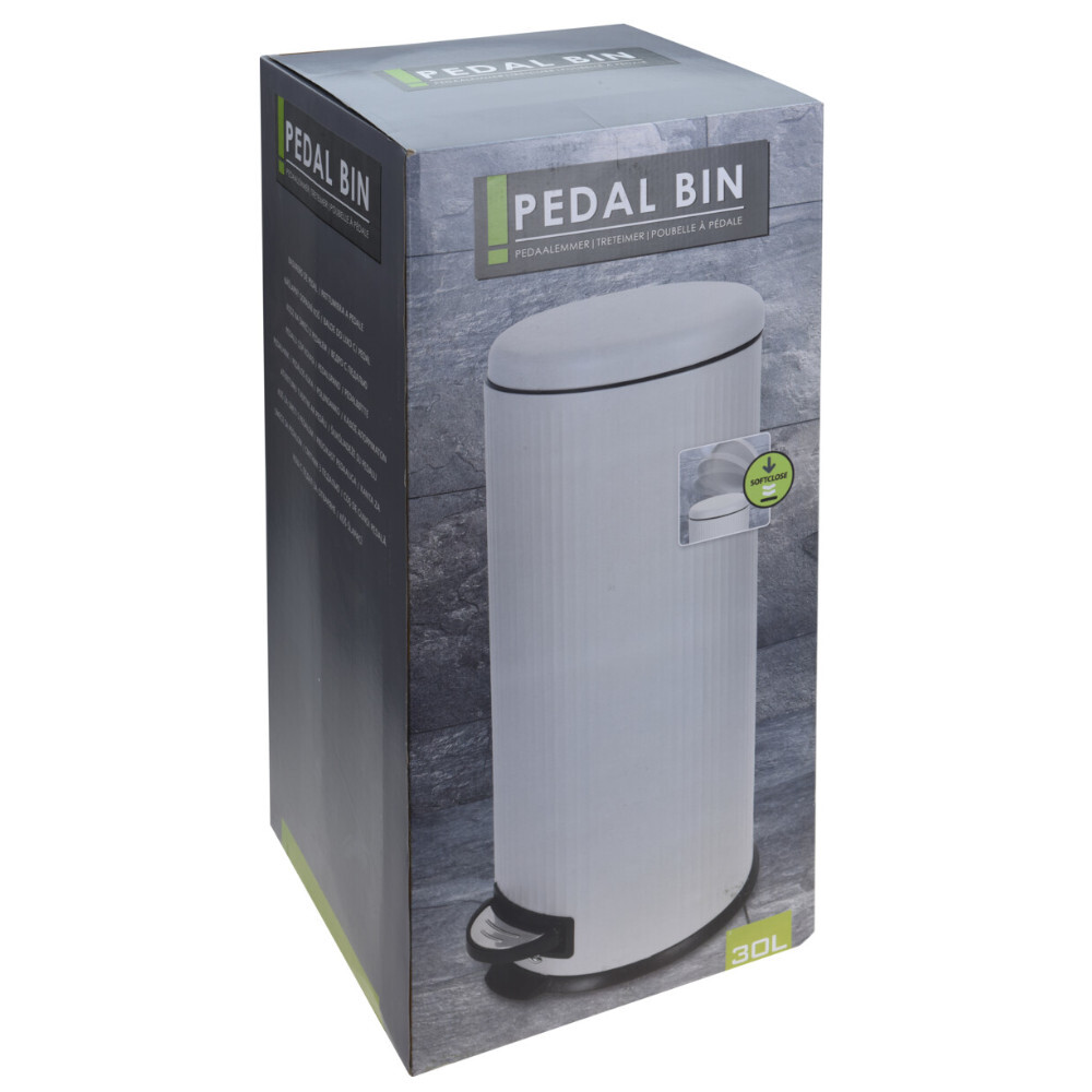 M&uuml;lleimer 30 Liter aus Metall mit Tretfunktion B-Ware image number 2