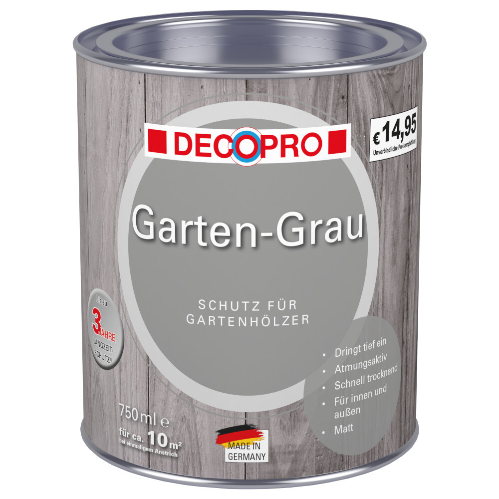 DECOPRO Garten-Grau 750 ml in Grau, matt image number 0