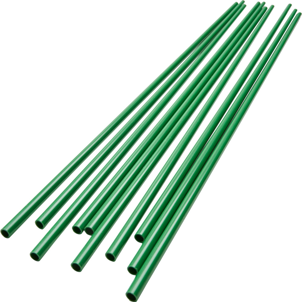 Pflanzstab Kunststoff 10 Stück Grün Ø 5 mm x 500 mm